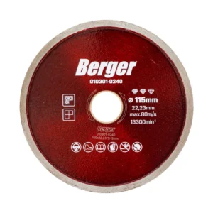 Berger csempe gyémánttárcsa 115mm x22,23/SH5mm