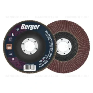 BERGER lamellás csiszolótányér F27 egyenes 115x22,2 P60A