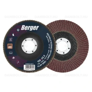 BERGER lamellás csiszolótányér F29 kúpos 125x22,2 P40A