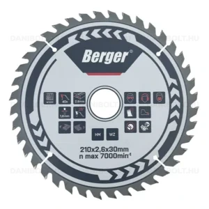 BERGER körfűrésztárcsa keményfém váltó fogazattal HM 400x3,2x30mm Z40/WZ